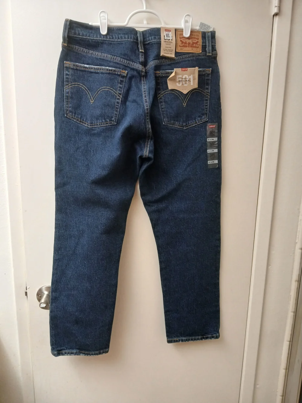 Levi's 501 Womans Original Cropped  Fit  Jeans - Dark Blue